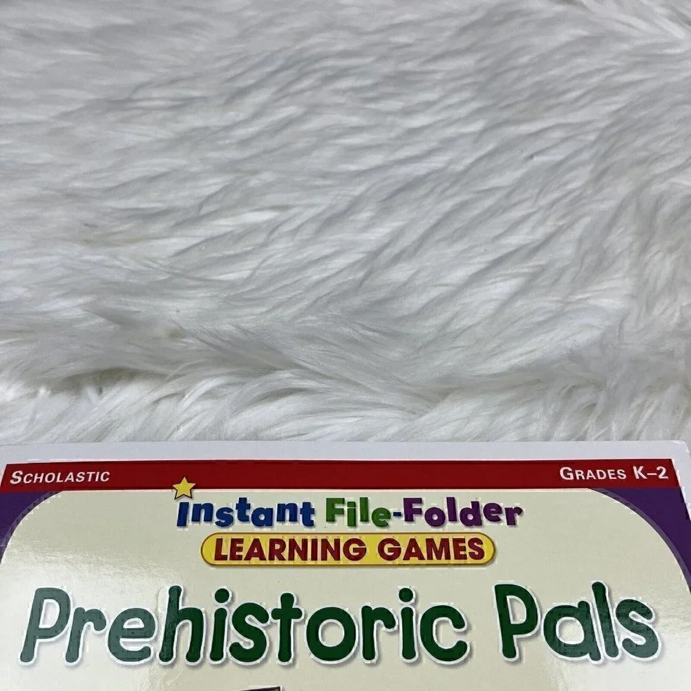 NEW Scholastic Instant File Folder Learning Games Prehistoric Pals Homeschool